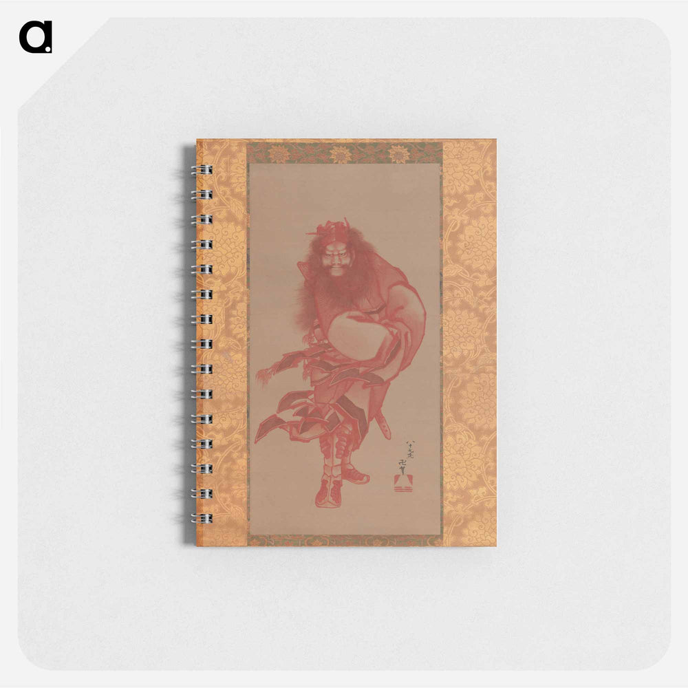 Red Shōki, the Demon Queller - 葛飾 北斎 Memo.