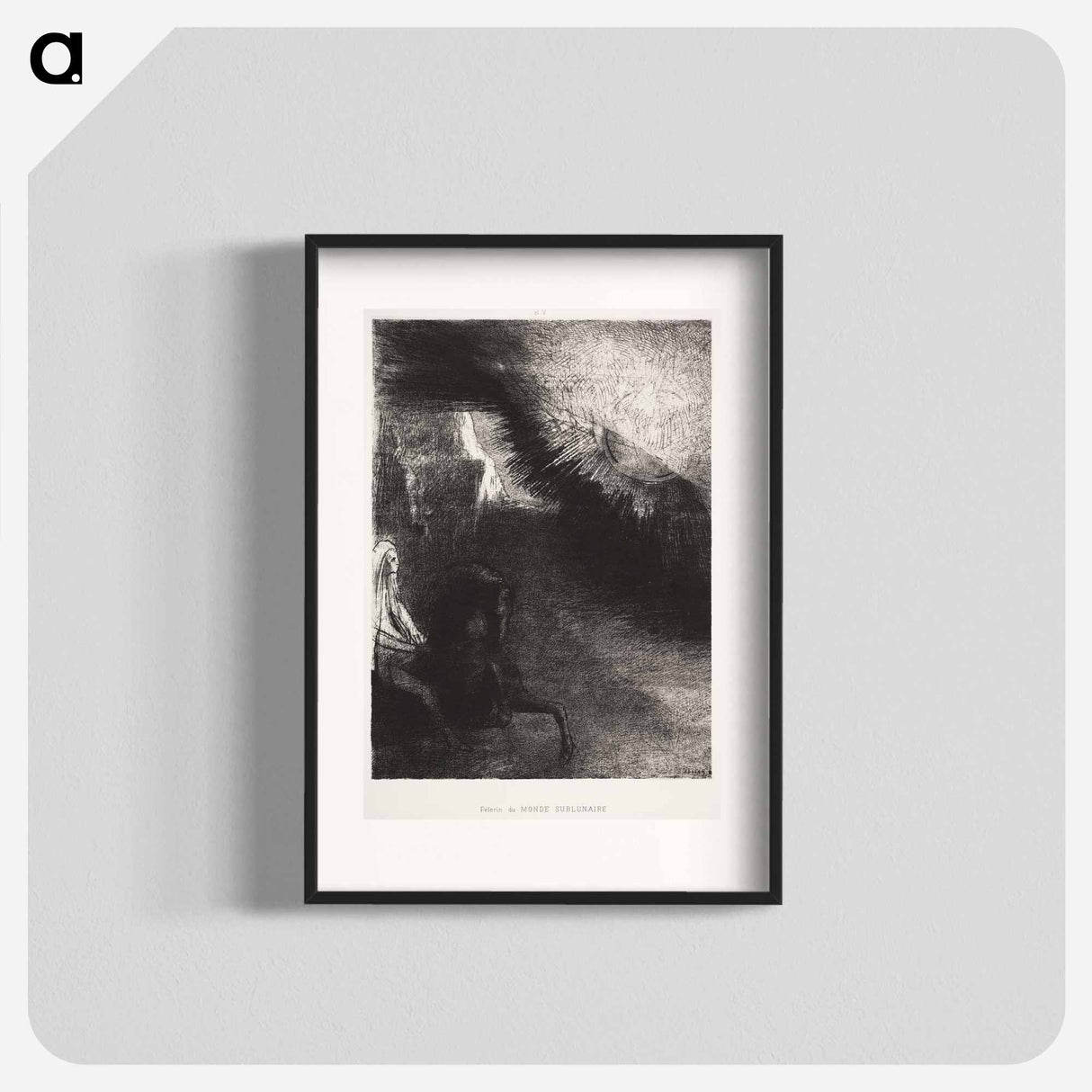 Pilgrim of the Sublunary World - Odilon Redon Poster.