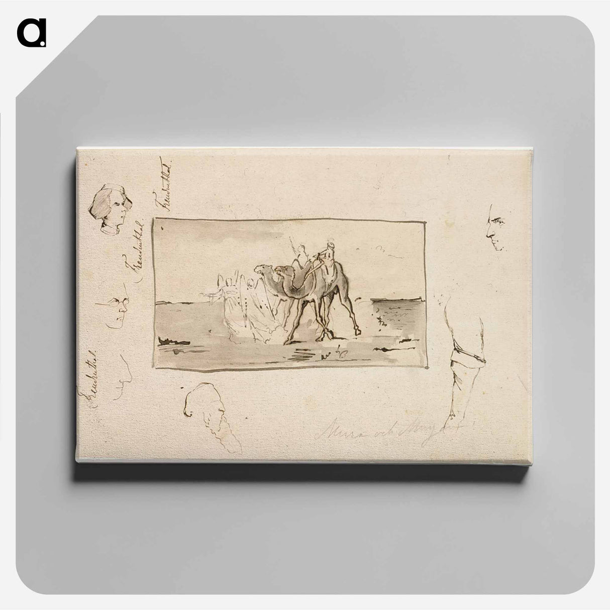 Kuvitusta topeliuksen satuun mirza ja mirjam - アルバート エーデルフェルト Canvas.