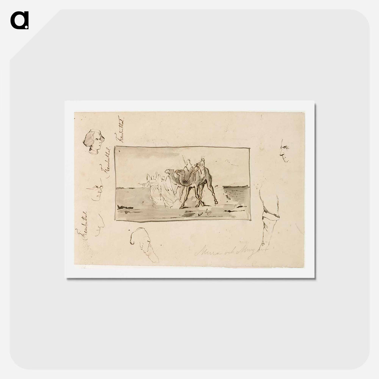 Kuvitusta topeliuksen satuun mirza ja mirjam - アルバート エーデルフェルト Postcard.