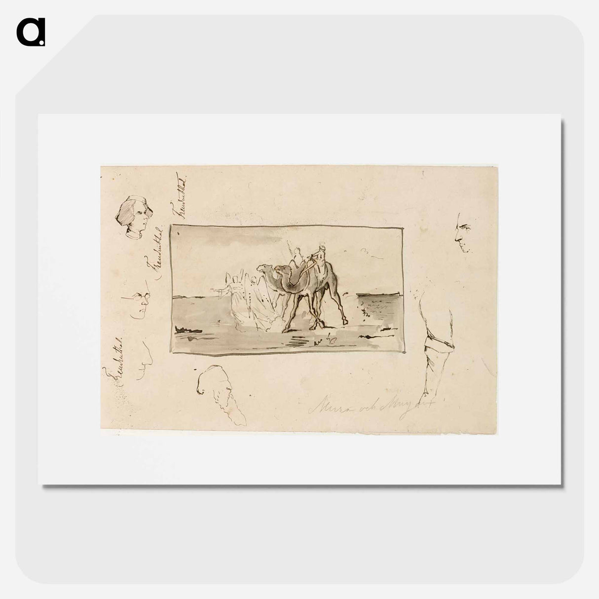 Kuvitusta topeliuksen satuun mirza ja mirjam - アルバート エーデルフェルト Poster.