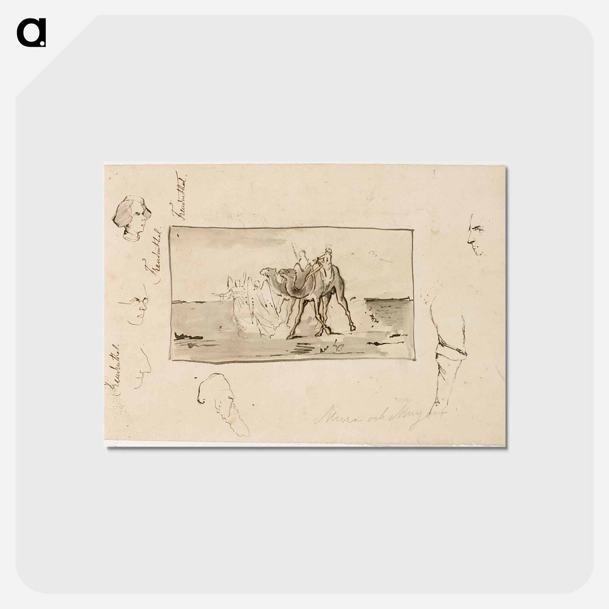 Kuvitusta topeliuksen satuun mirza ja mirjam - アルバート エーデルフェルト Postcard.