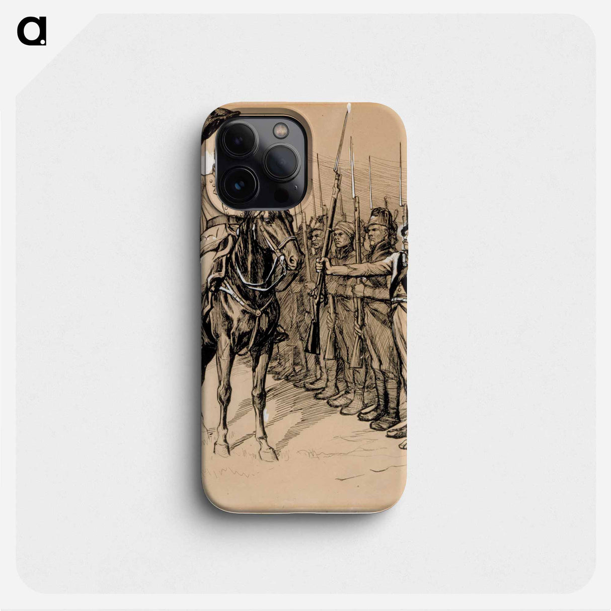 ja äänetönnä döbeln hattunsa vanhuksen kunniaksi kohottaa - アルバート エーデルフェルト Phone Case.