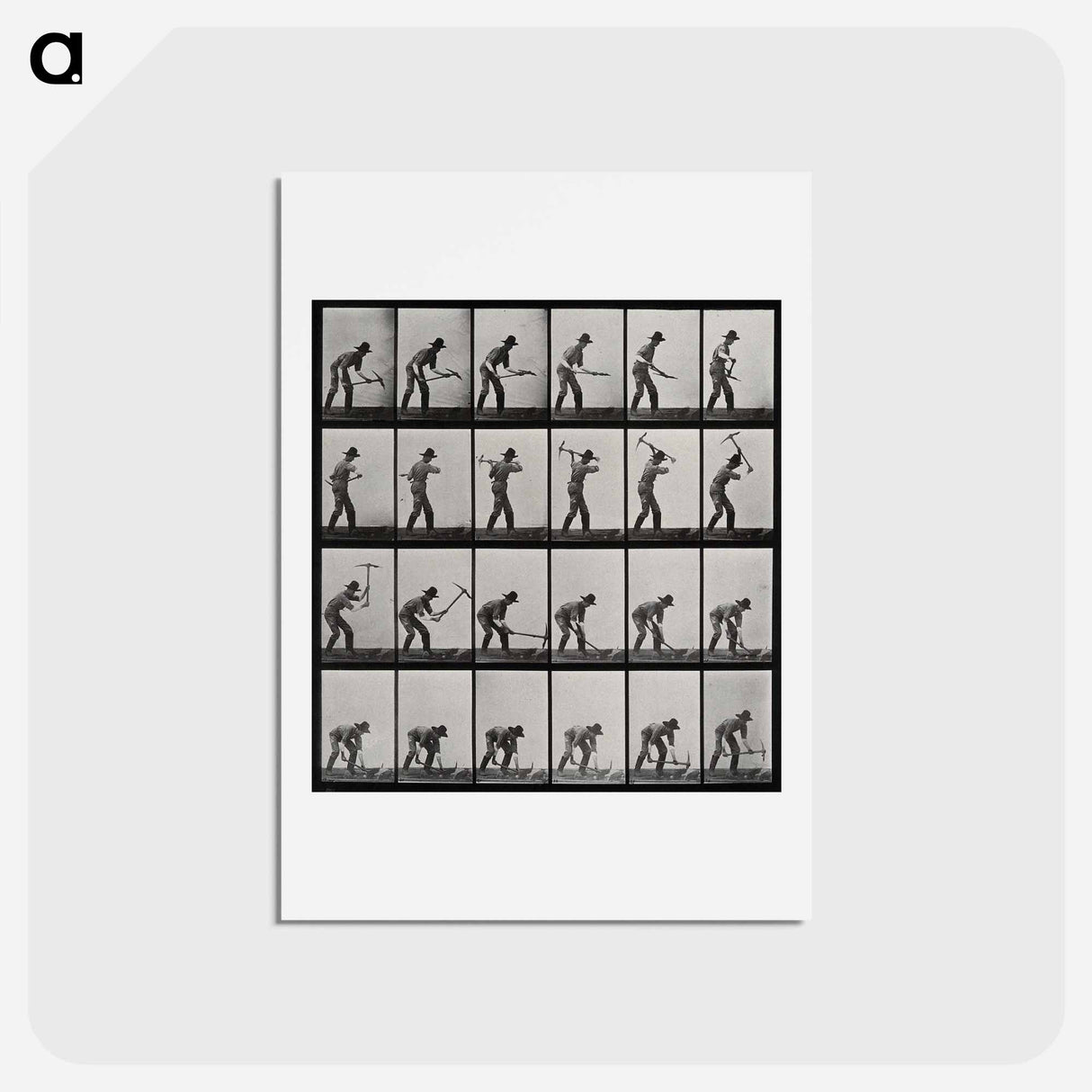 アートポストカード-Man with Pickaxe
- エドワード マイブリッジ Postcard.