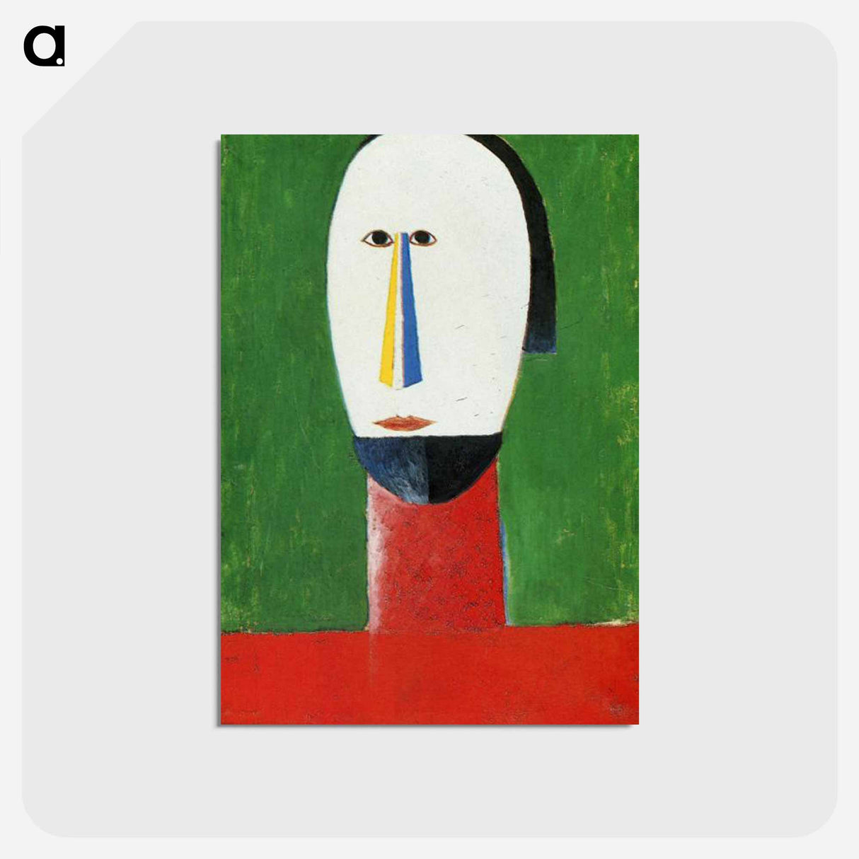 Head - カジミール マレーヴィチ Postcard.