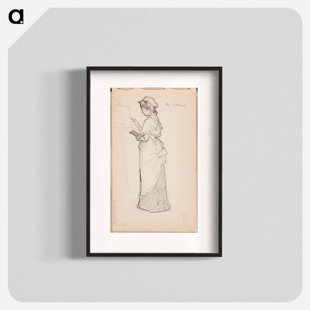 (unknown) part of a sketchbook - アルバート エーデルフェルト Poster.