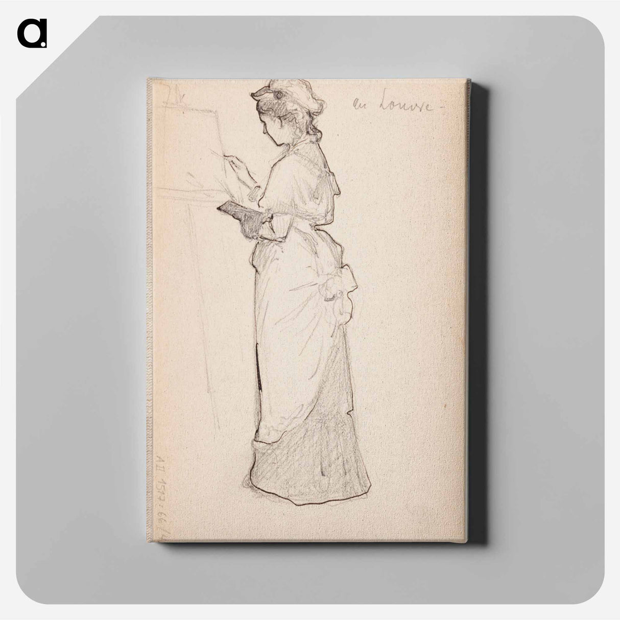 (unknown) part of a sketchbook - アルバート エーデルフェルト Canvas.