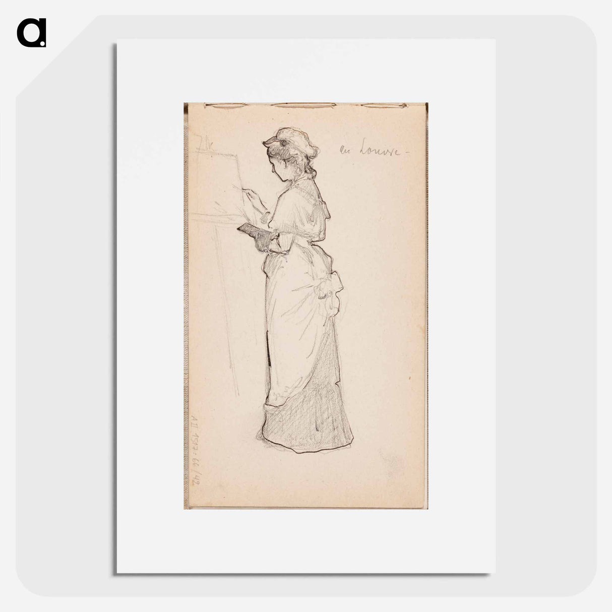 (unknown) part of a sketchbook - アルバート エーデルフェルト Poster.