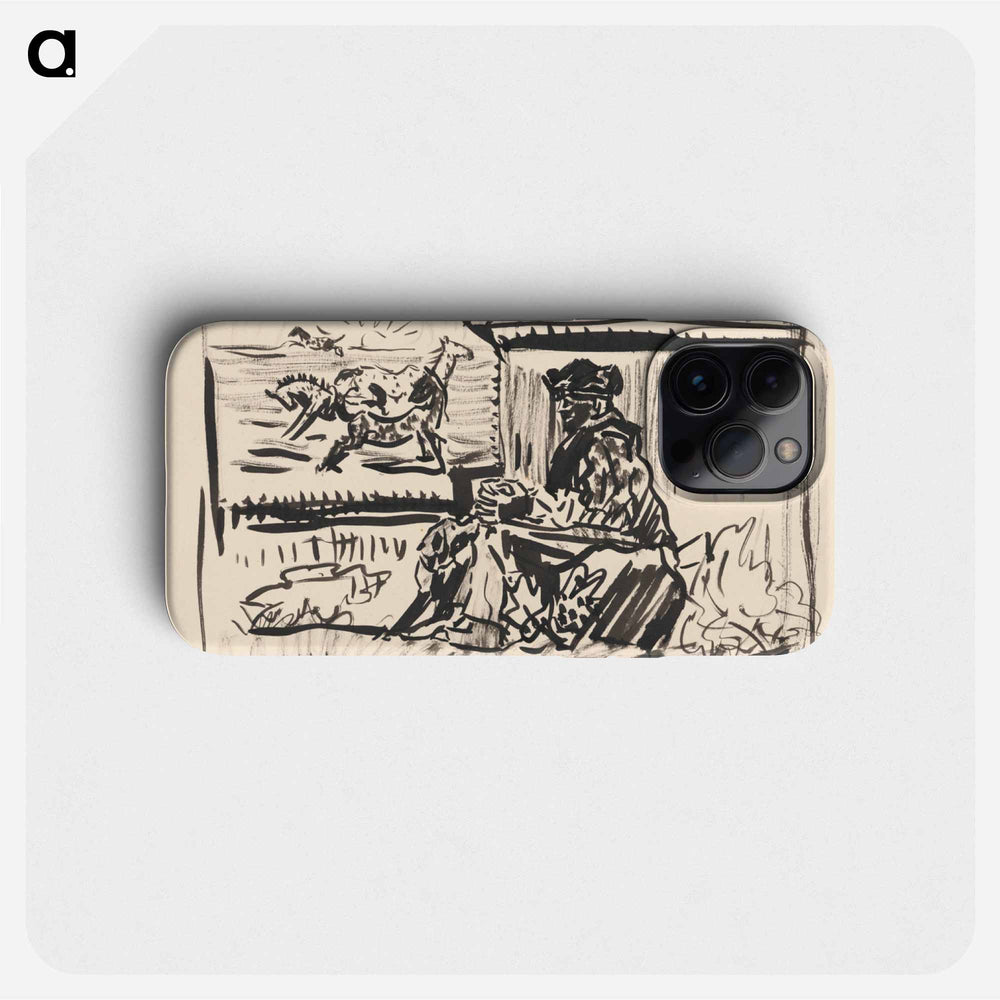 Man with horses - アーノルド ピーター ワイズ クビンチャン Phone Case.