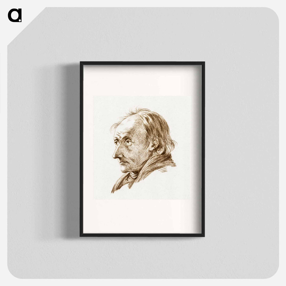 Bust of man - ジャン ベルナール Poster.