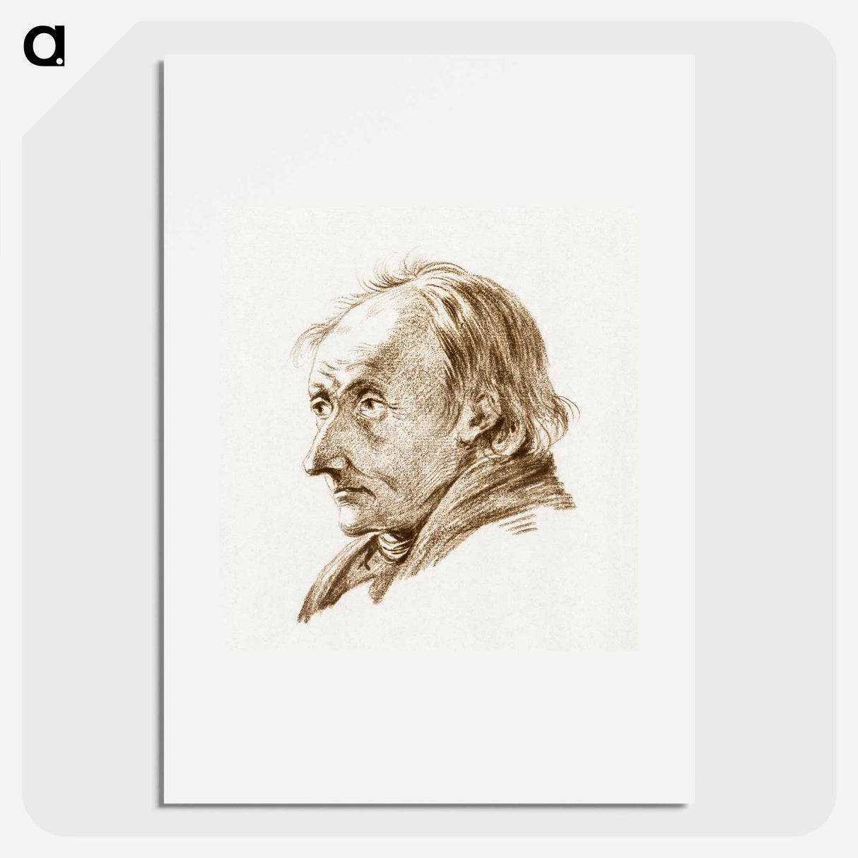 Bust of man - ジャン ベルナール Poster.