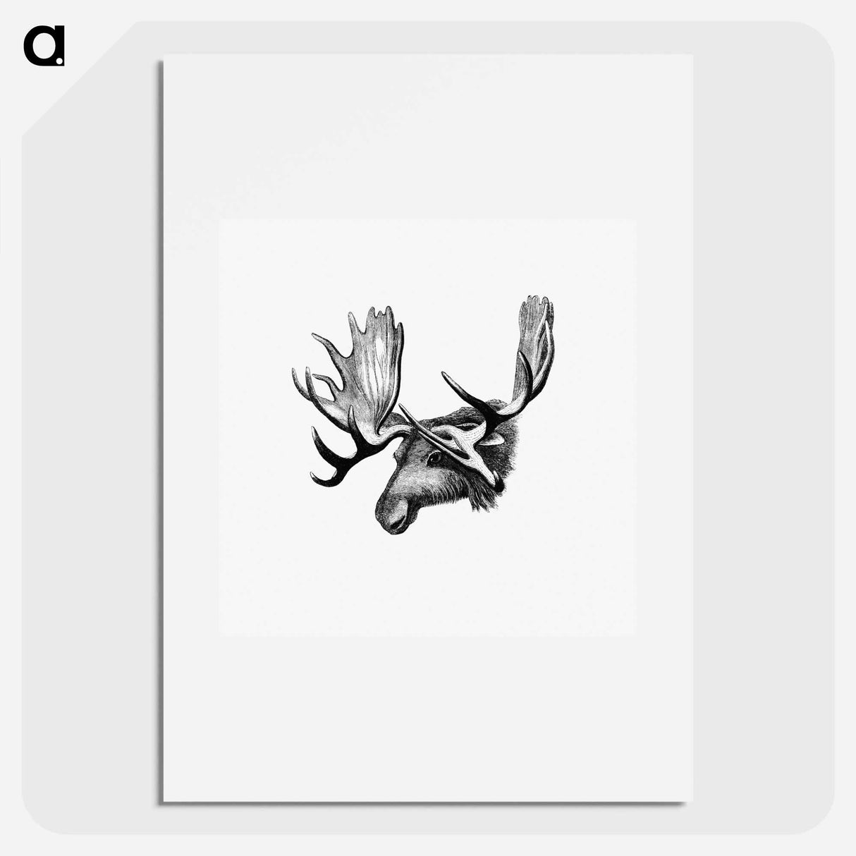 アートポスター-Moose From The Sportsman and Naturalist in Canada
- 大英図書館 Poster.