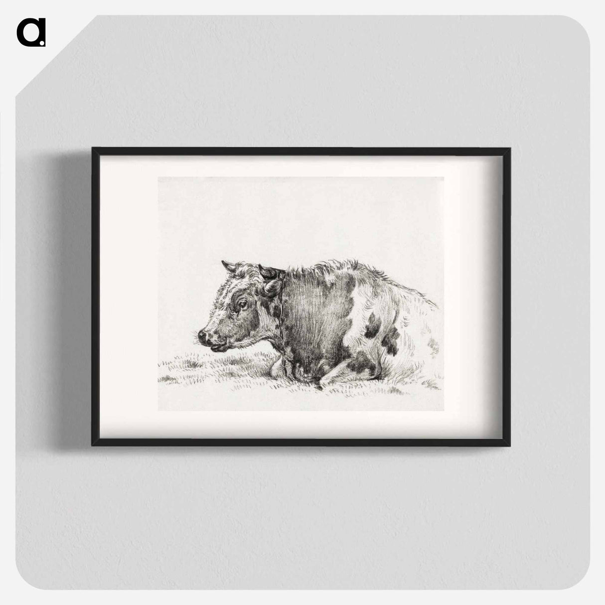 Lying cow - Jean Bernard Poster.