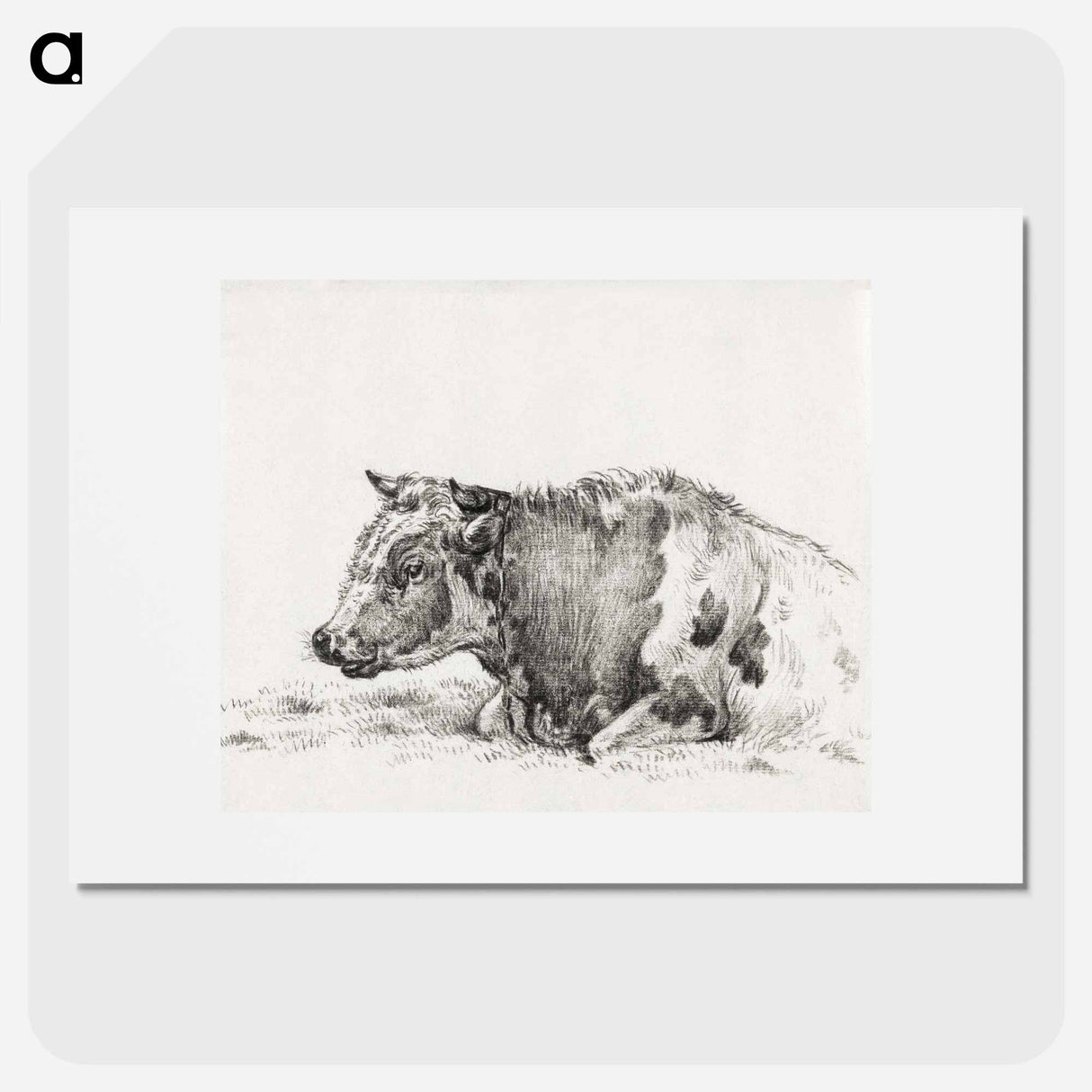 Lying cow - Jean Bernard Poster.