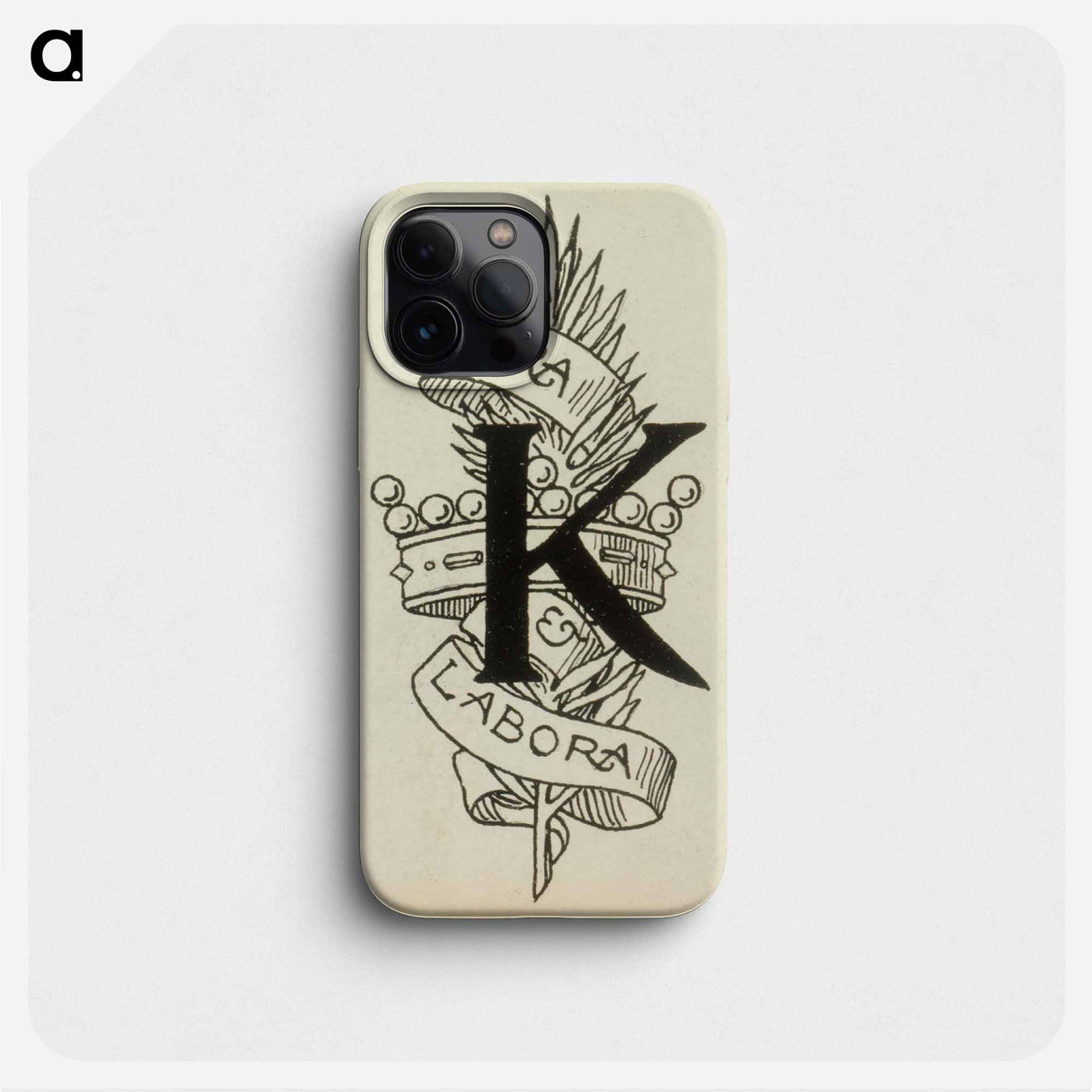 Matkamiehen näky-runon alkukirjain k - アルバート エーデルフェルト Phone Case.