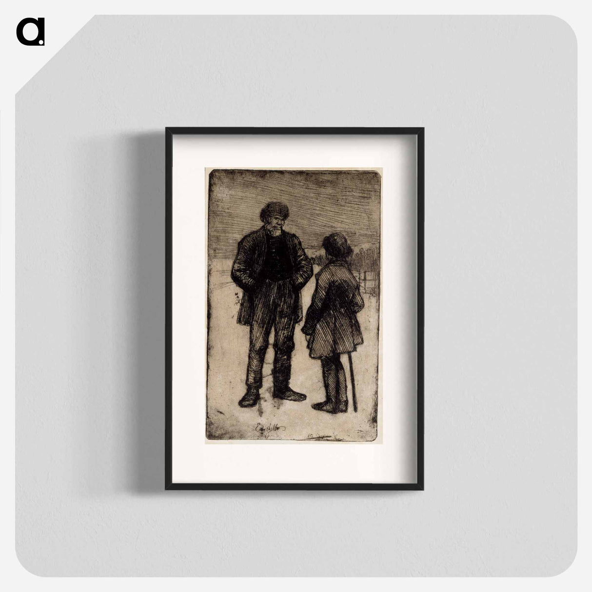 Uusmaalaisia talonpoikia - アルバート エーデルフェルト Poster.