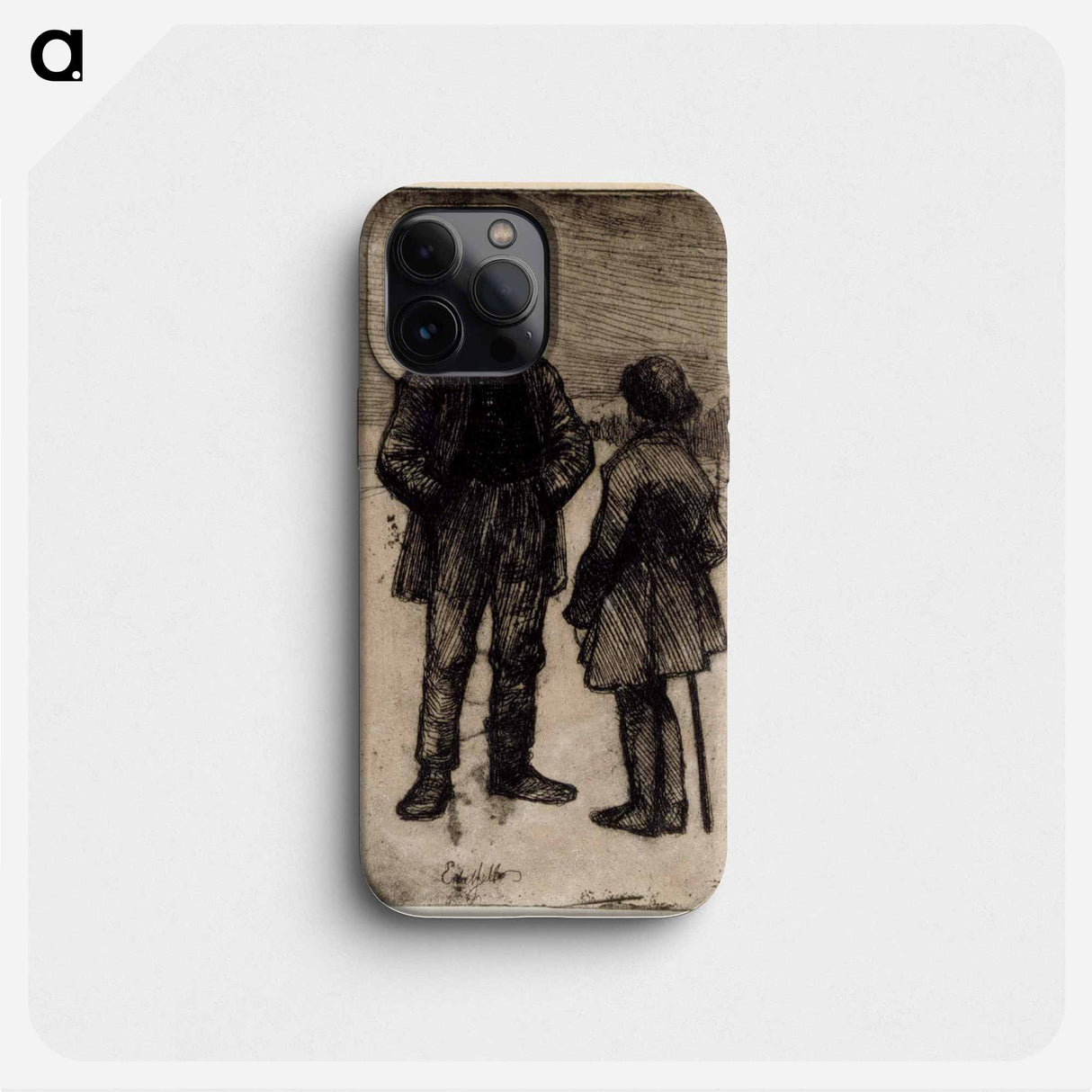 Uusmaalaisia talonpoikia - アルバート エーデルフェルト Phone Case.