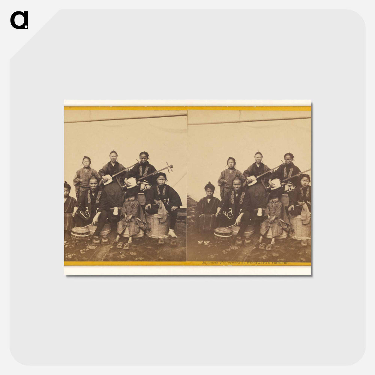 アートポストカード-Japanese Performers at Woodward's Gardens
- エドワード マイブリッジ Postcard.
