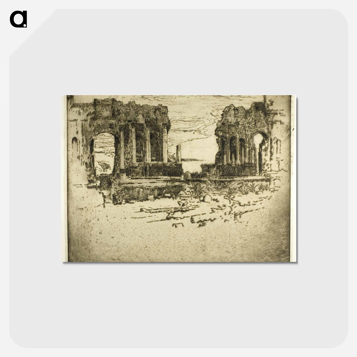 アートポストカード-Aetna from Taormina
- ジョセフ ペネル Postcard.