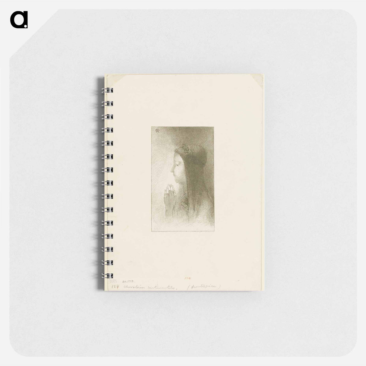 Frontispiece for Chevaleries sentimentales by Ferdinand Hérold - オディロン ルドン Memo.