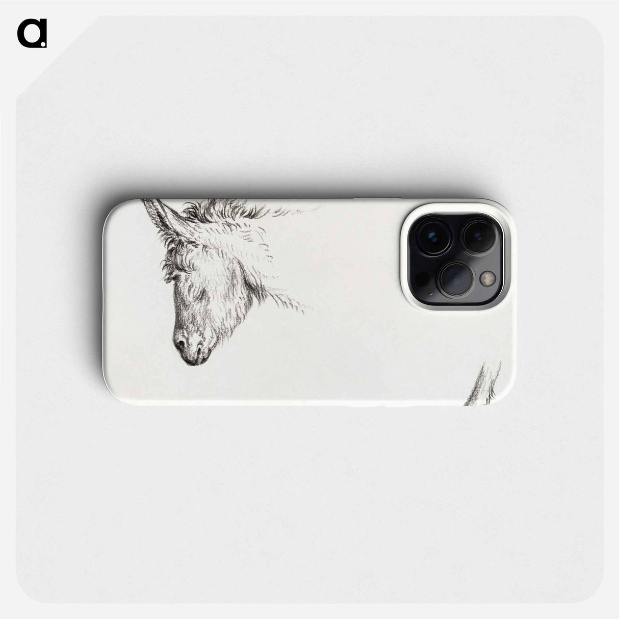 Head and paw of an ass - Jean Bernard Phone Case.