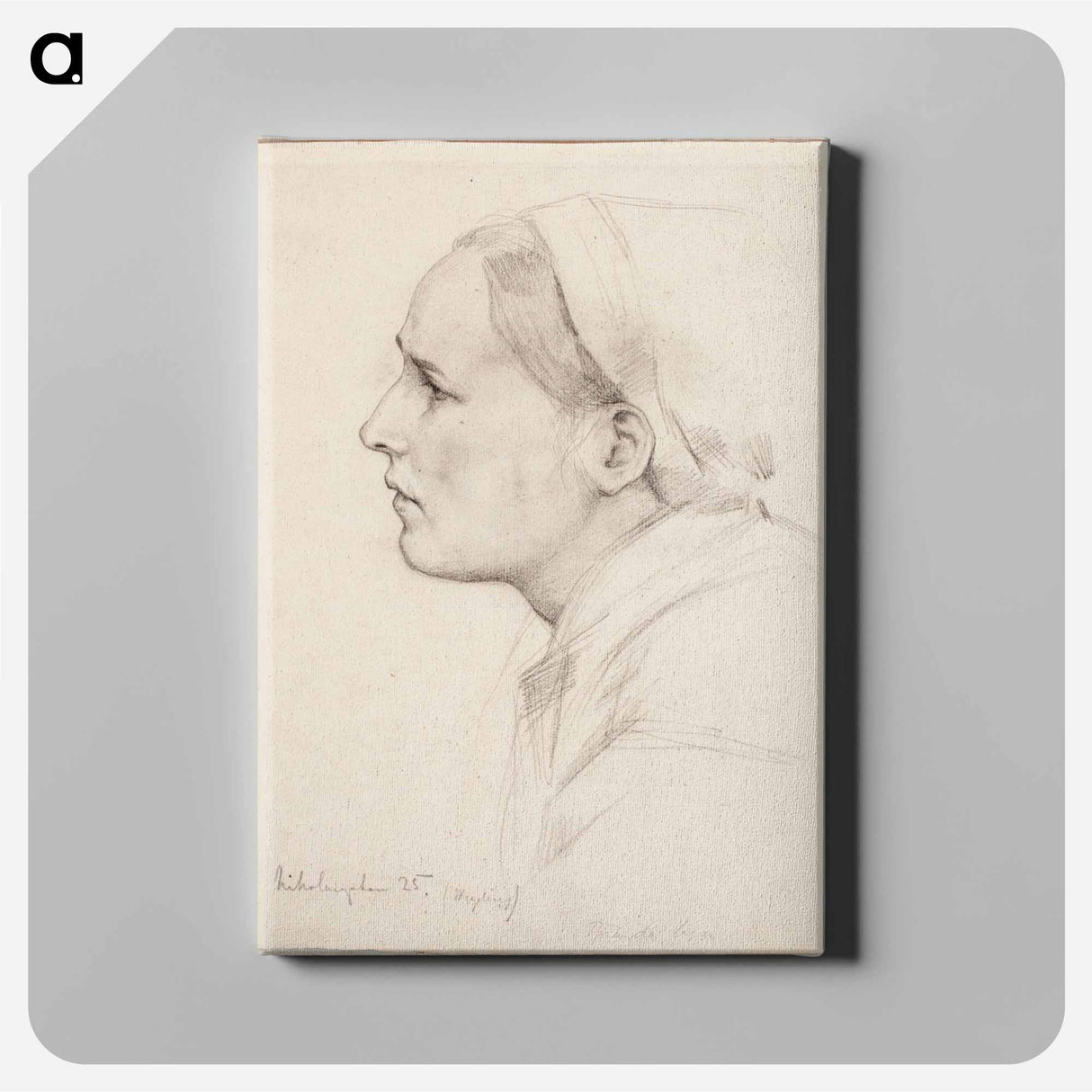 Luonnos teokseen poltettu kylä - アルバート エーデルフェルト Canvas.