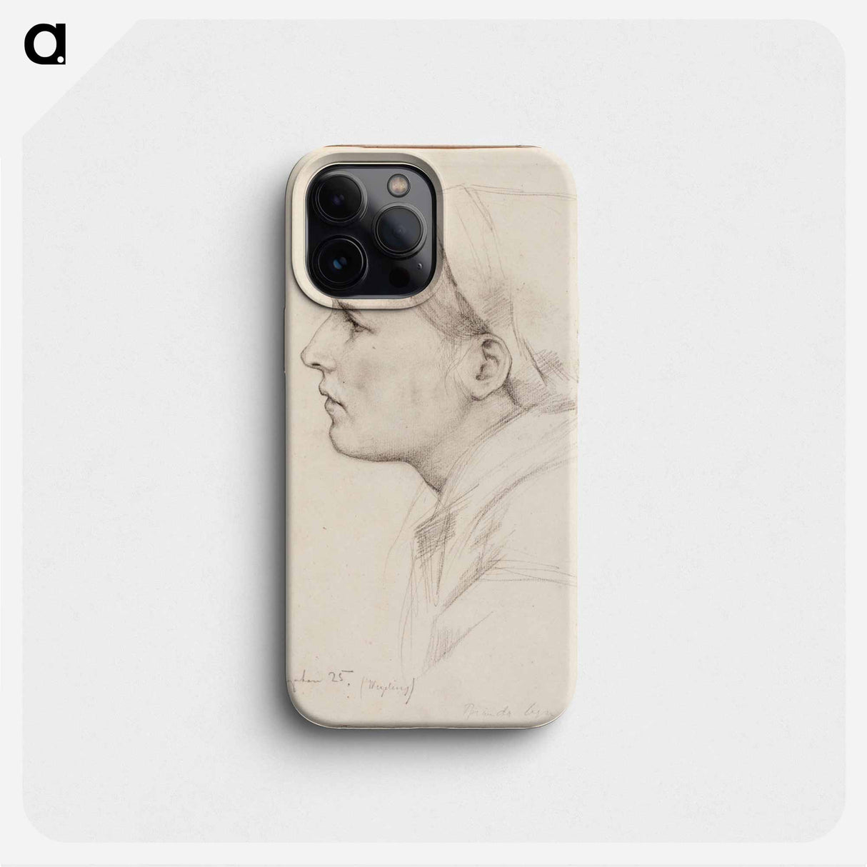 Luonnos teokseen poltettu kylä - アルバート エーデルフェルト Phone Case.