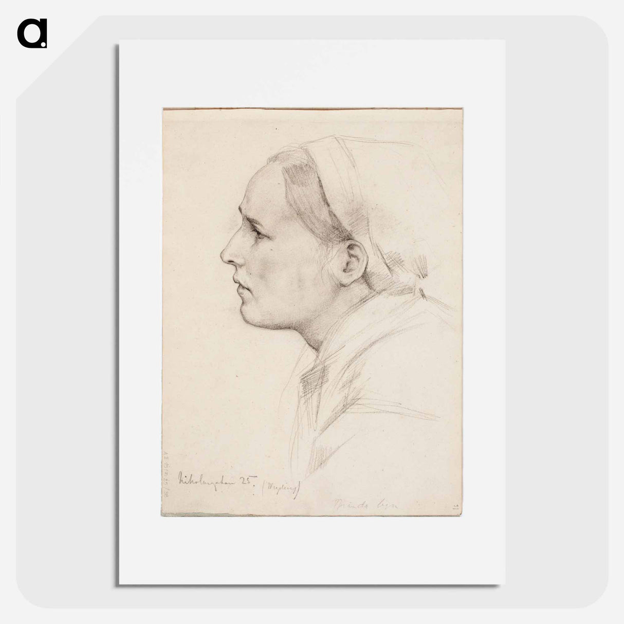 Luonnos teokseen poltettu kylä - アルバート エーデルフェルト Poster.