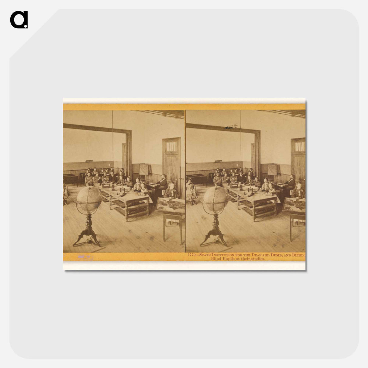 アートポストカード-Blind Pupils at their Studies
- エドワード マイブリッジ Postcard.
