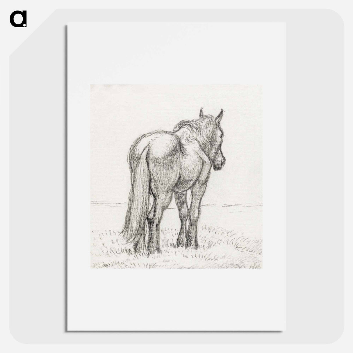 Standing horse - ジャン ベルナール Poster.