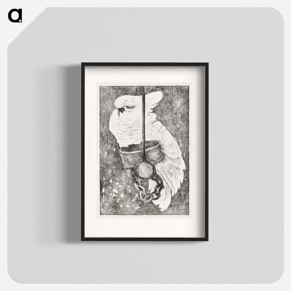 Witte kaketoe - Theo van Hoytema Poster.