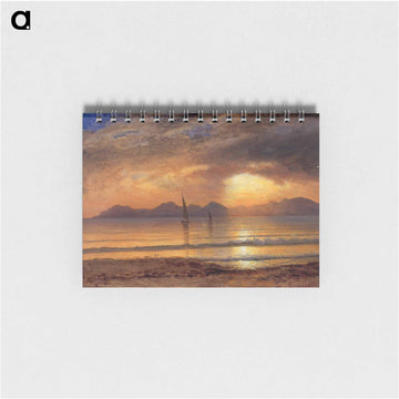 Sunset over a Mountain Lake - アルバート ビアスタット Memo.