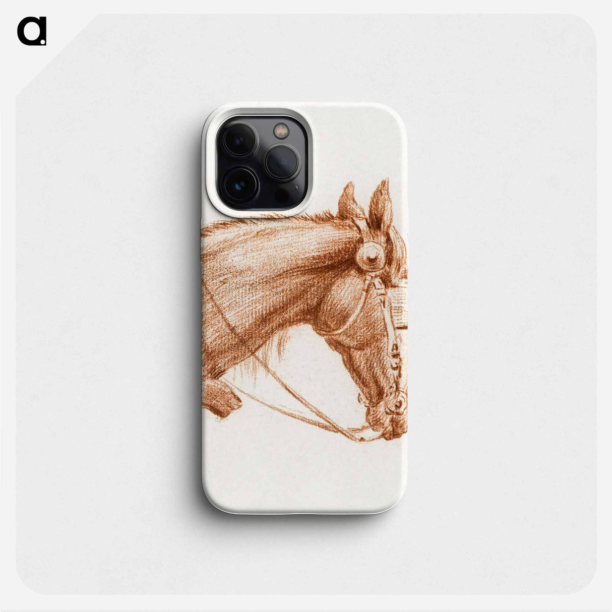 Head of a horse with blinkers - ジャン ベルナール Phone Case.