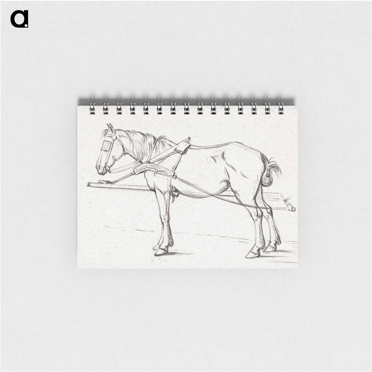 Standing harnessed horse - ジャン ベルナール Memo.