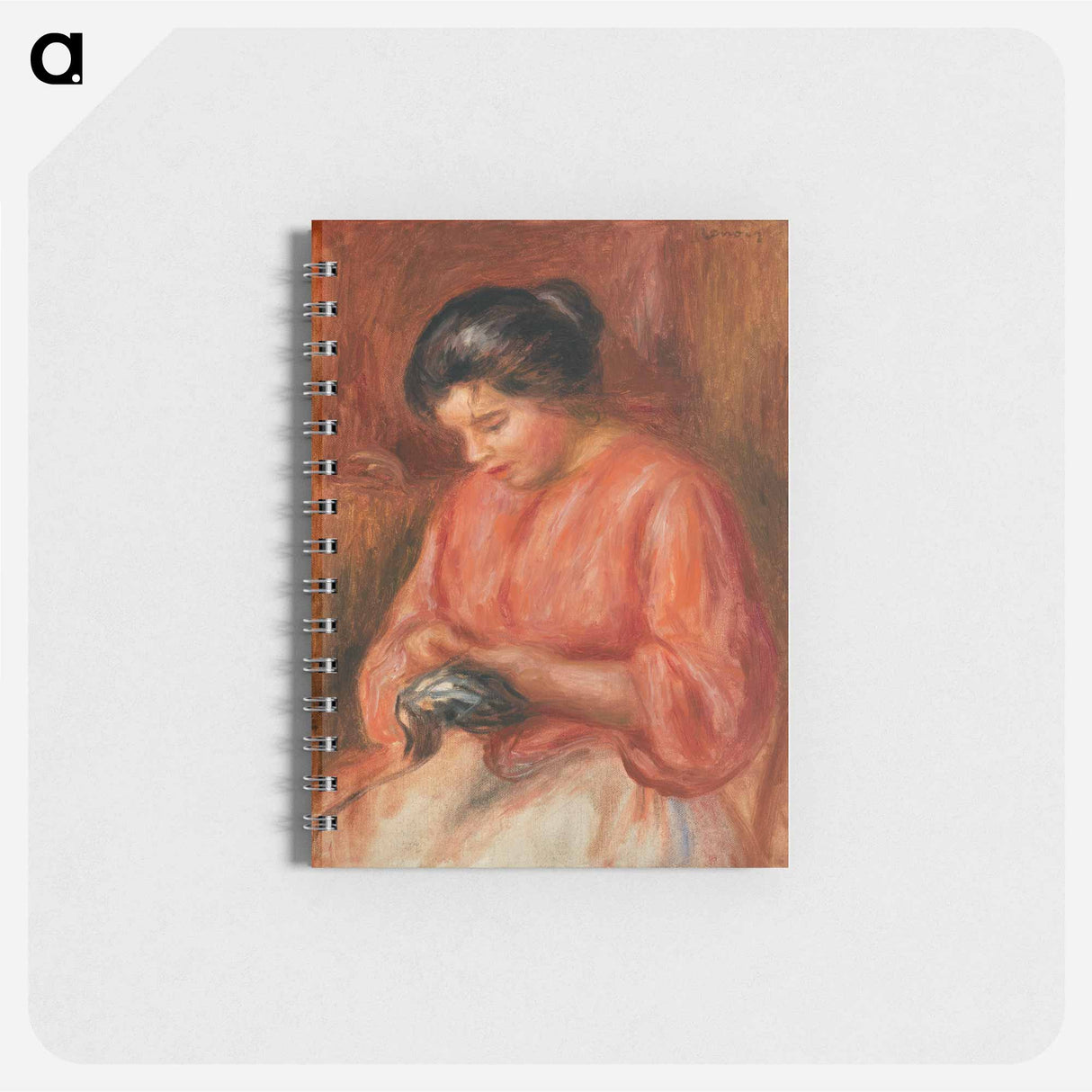 Girl Darning - ピエール オーギュスト ルノワール Memo.