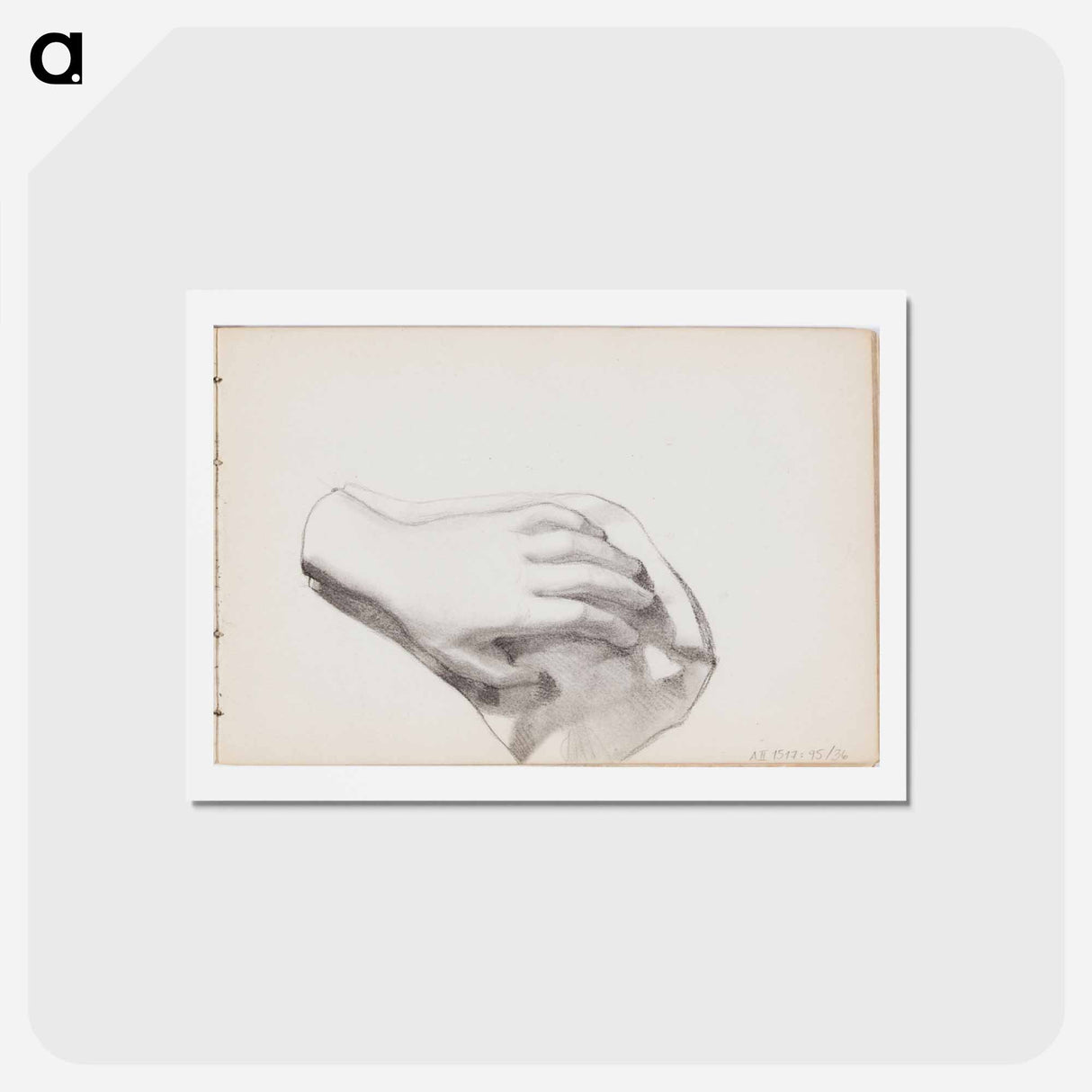 (unknown) part of a sketchbook - アルバート エーデルフェルト Postcard.