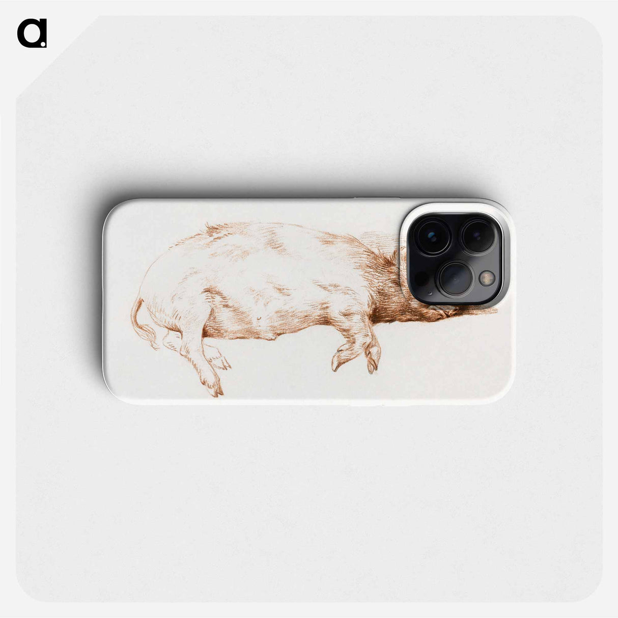 Lying pig - Jean Bernard Phone Case.