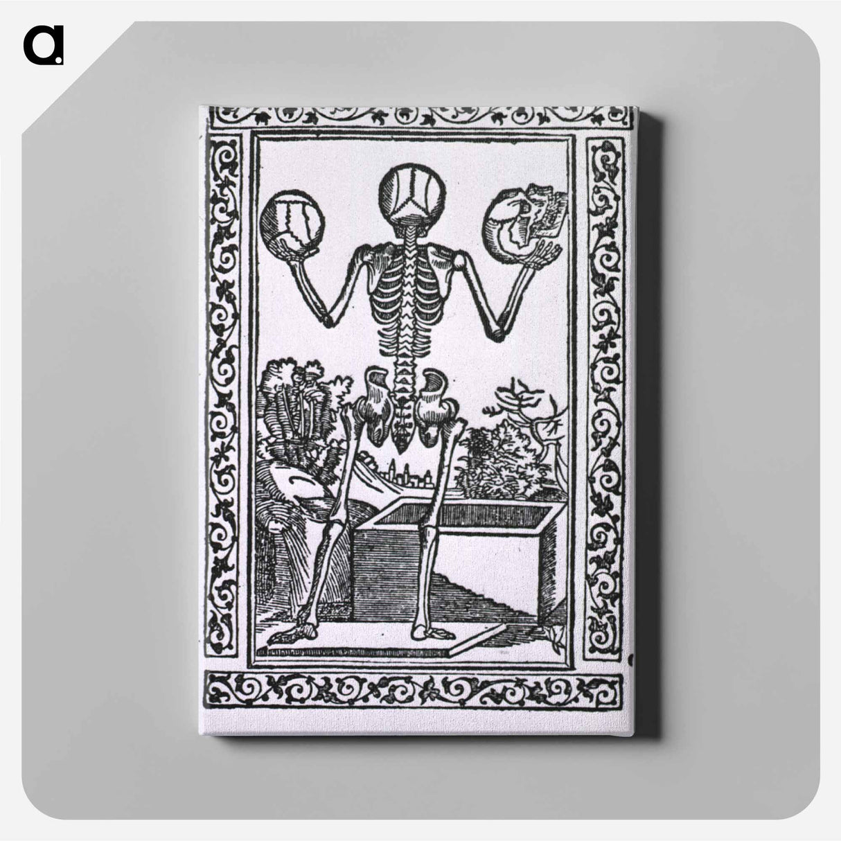 アートパネル-Human Skeleton Standing Before Open Sarcophagus
- 国立医学図書館 Canvas.