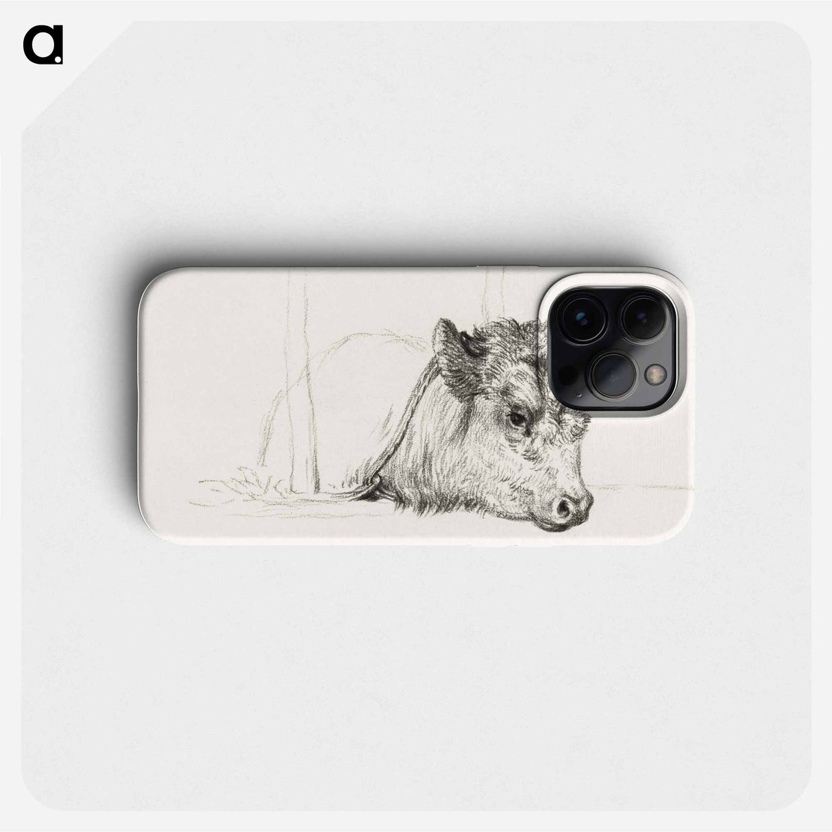 Head of a cow - ジャン ベルナール Phone Case.