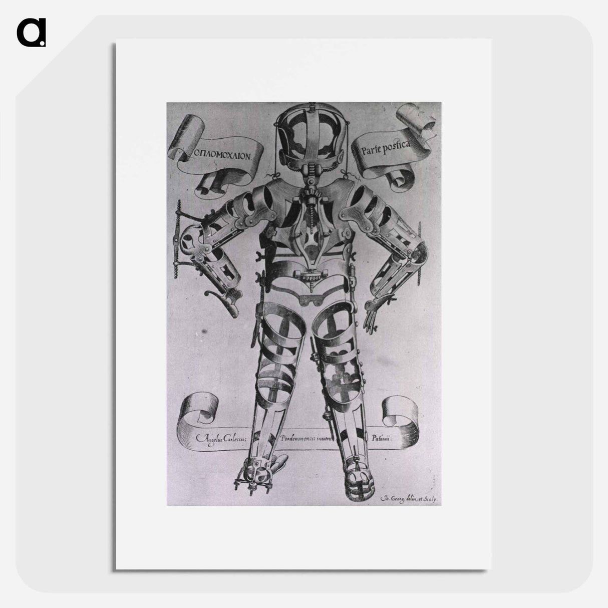 アートポスター-Orthopedic Bracing Device, Back View
- 国立医学図書館 Poster.