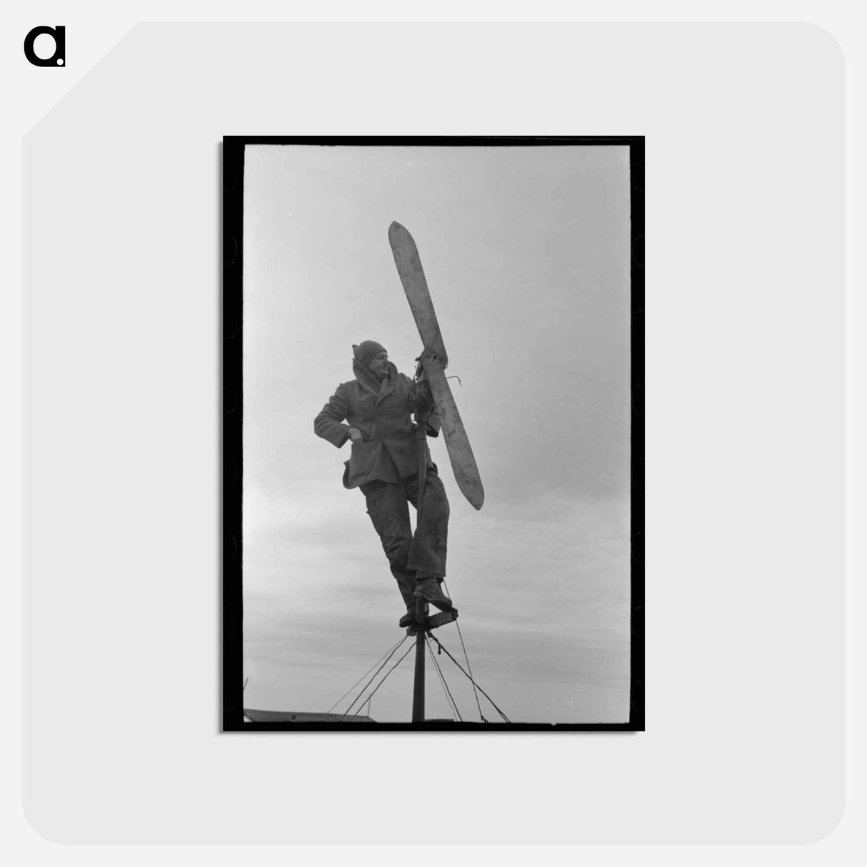 アートポストカード-Shrimp Fisherman's Wind Charger
- ラッセル リー Postcard.