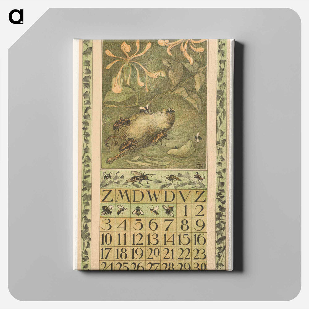 Calendar September with my daughter - Theo van Hoytema Canvas.