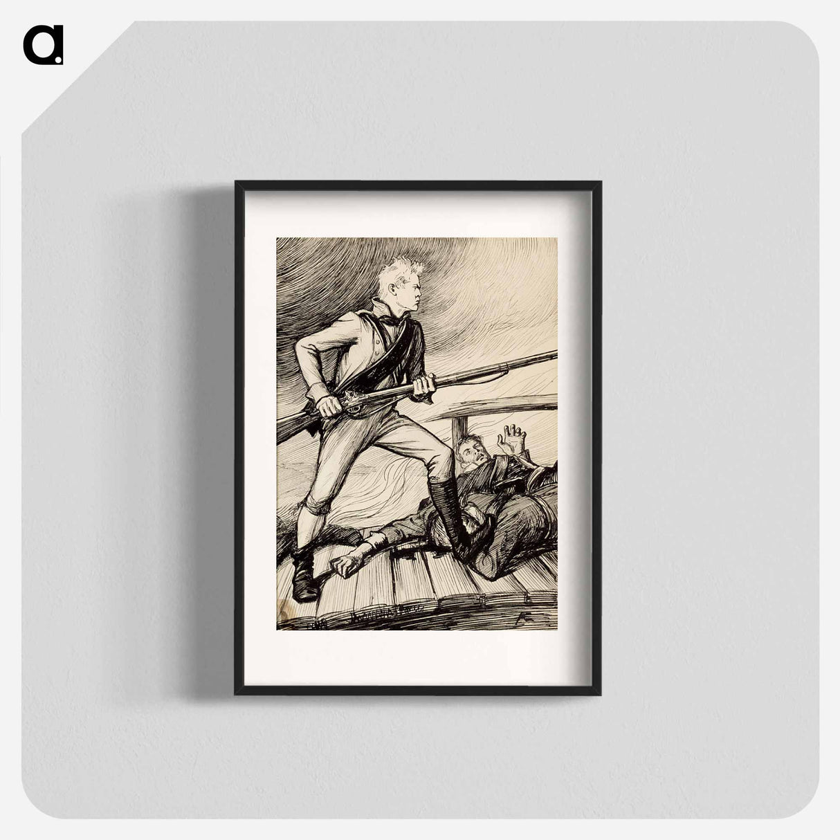 Sven Dufva on the bridge - アルバート エーデルフェルト Poster.