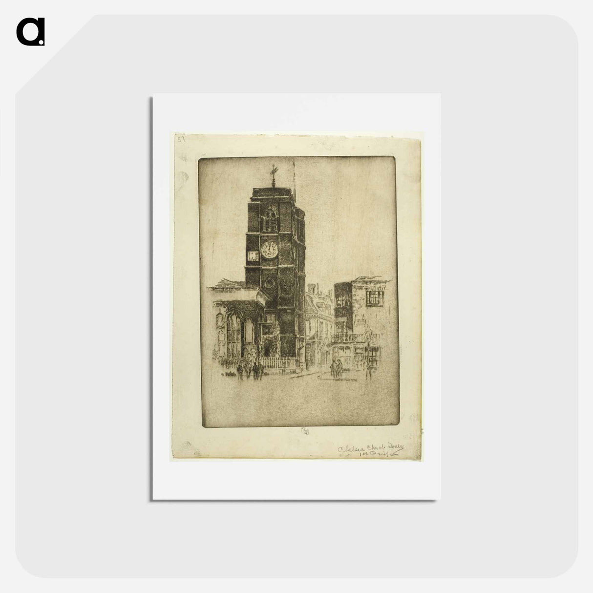 アートポストカード-Chelsea Church Tower
- ジョセフ ペネル Postcard.