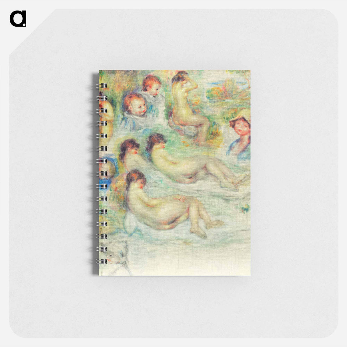 Studies of Pierre Renoir; His Mother, Aline Charigot; Nudes; and Landscape - ピエール オーギュスト ルノワール Memo.