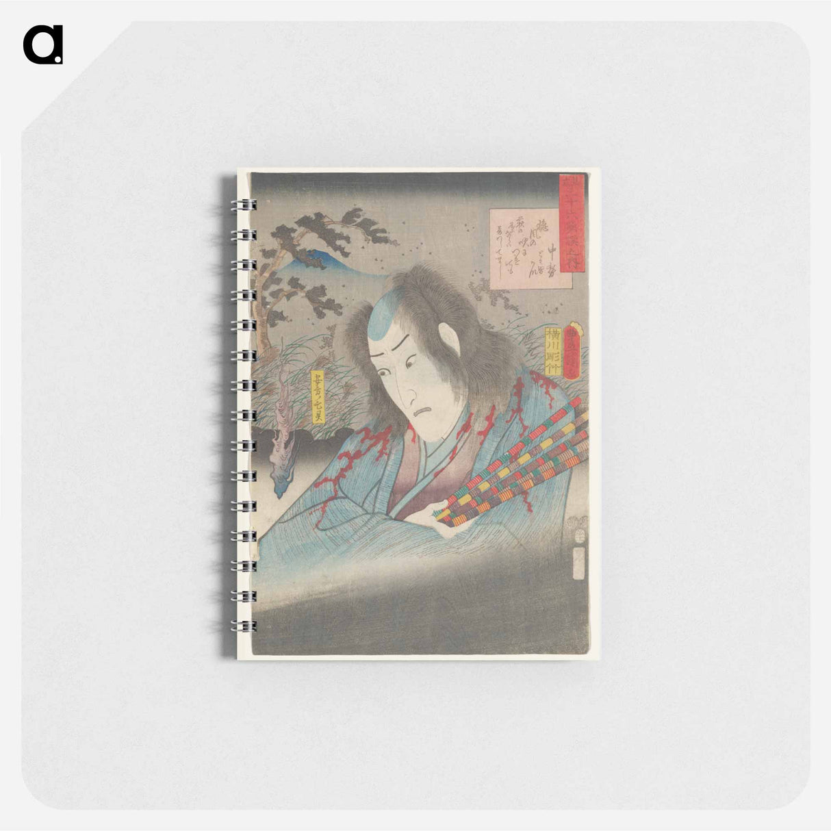 アートメモ帳-Man in Striped Kimono with Blood
- 歌川 国貞 Memo.