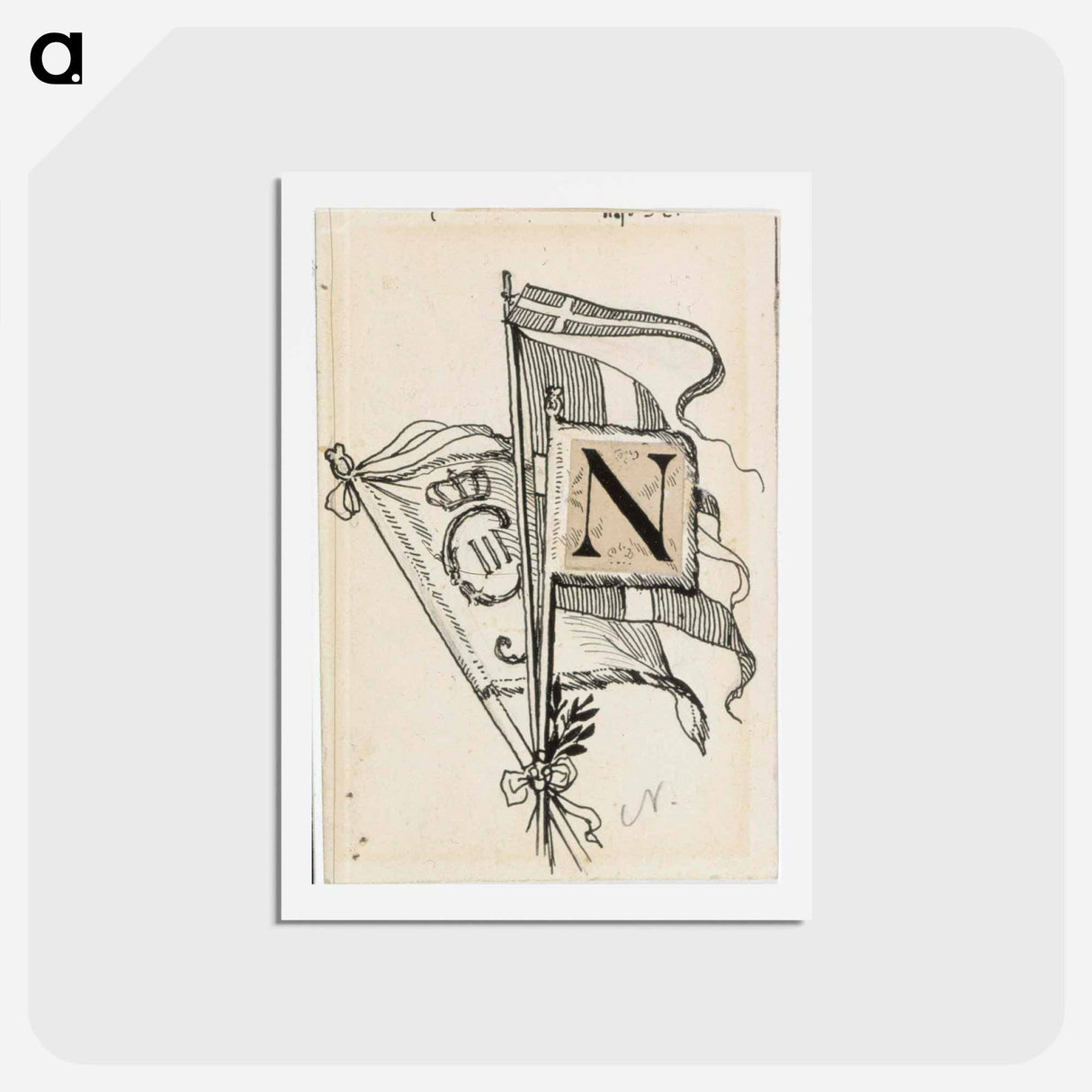 Hurtti ukko-runon alkukirjain n - アルバート エーデルフェルト Postcard.