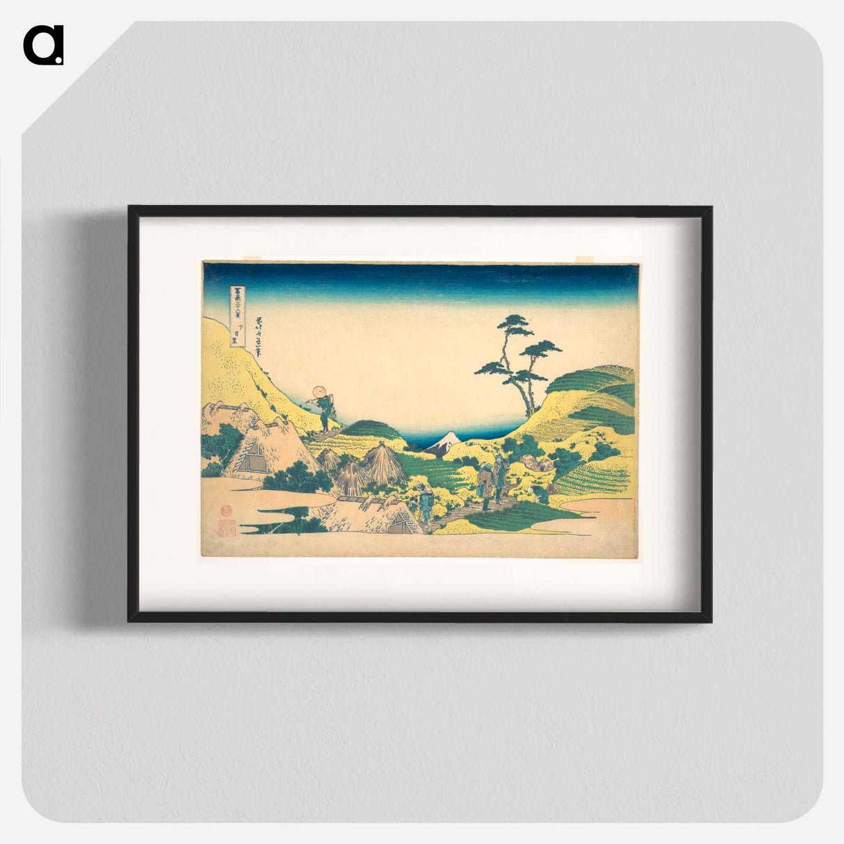 Lower Meguro (Shimo Meguro) - 葛飾 北斎 Poster.