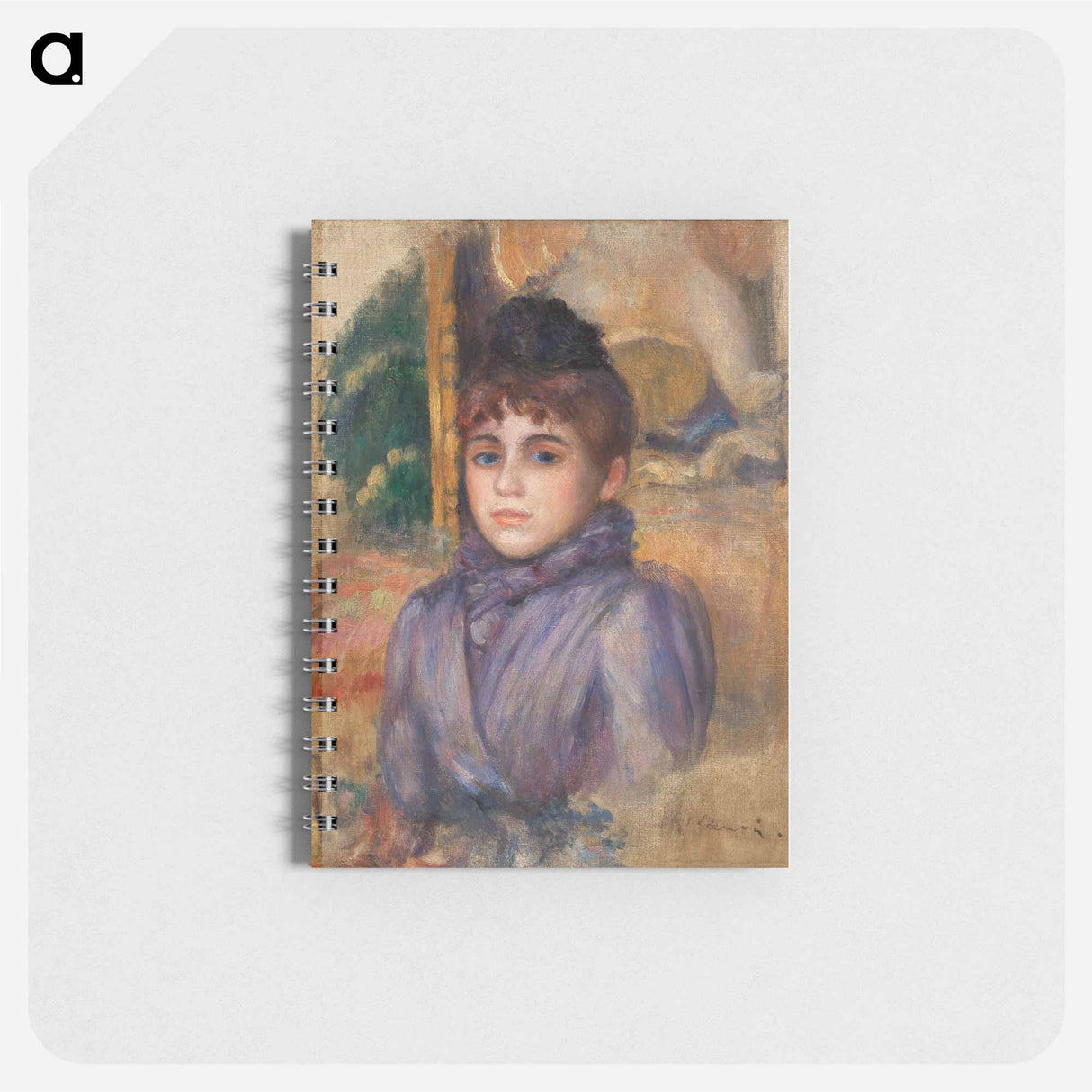 Portrait of a Young Woman - ピエール オーギュスト ルノワール Memo.