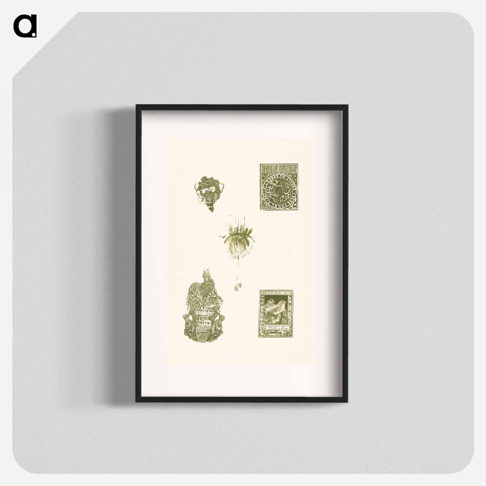 See flowers with floral motifs - Theo van Hoytema Poster.